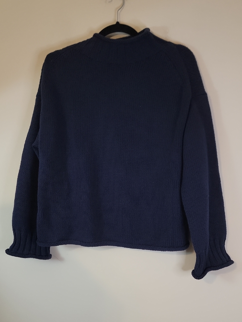 J. Crew Navy Knit Crewneck Sweater